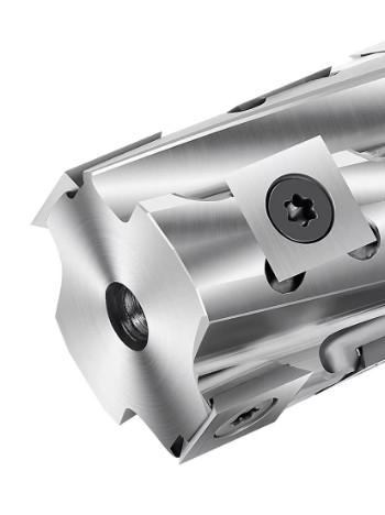 Buy cheap CNC Compatibility Alloy Steel Helical Spiral Cutter Heads With Hard Carbide Inserts from wholesalers