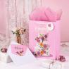 Buy cheap Custom Pattern Type Folding Pink Wedding Gift Packaging Tote Paper Bag for Wedding Cake from wholesalers