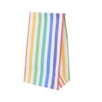 Colorful Stripe Eco Friendly Kraft Paper Bag Food Packaging 9g/PCS
