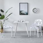 Buy cheap White Color Center Coffee Table , Small Space Square Dining Table With Chairs from wholesalers