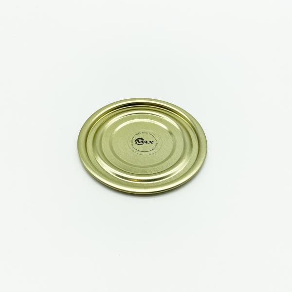 Buy cheap 211 65mm Diameter BPA FREE, Gold Color Metal Can Lids, for dry food, dairy food, fruits and vegetables from wholesalers