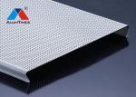 Fire Rated Aluminium Strip Ceiling , Linear Metal Ceiling Fireproof Soundproof