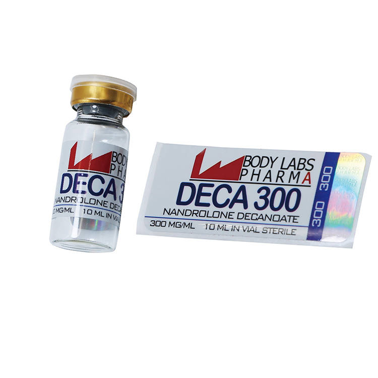 Anti Counterfeit 60mm Wide Glass Vial Labels With Glossy Varnishing Surface