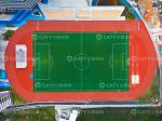 Sandwich System Spray Coating Running Track For University Competition Stadium