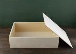 Natural Large Wooden Serving Tray , Wood Storage Crate Box For Gift Package