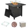Buy cheap Outdoor Propane Gas Fire Bench Gas Square Fire Pit Coffee Brown Square from wholesalers