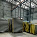 fireproof 0.326mm glass wool thermal insulation sandwich roof panel 5500 x 960 x