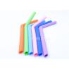 Buy cheap Fancy BPA Free Reusable Straws , Travel Collapsible Silicone Straw Colorfast from wholesalers