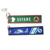 Buy cheap Train Woven Keychain , Embroidery Helicopter Custom Embroidered Keychain from wholesalers