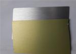 Buy cheap PE Coating Brushed Gold Aluminum Sheet Blanket Sublimation Long Service Life from wholesalers