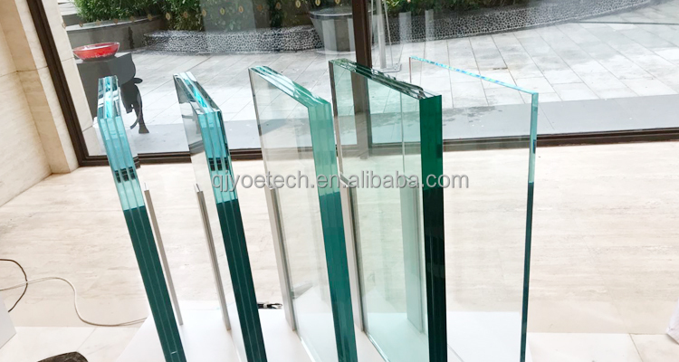 Staircase Clear Tinted Patterned PVB Laminated Tempered Glass with 3mm-12mm Thickness