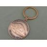 Buy cheap Brass Die Stamped 3D Keychain , Promotional Antique Copper Keyring from wholesalers