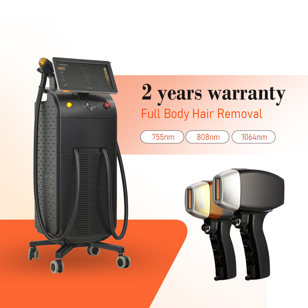 1600W / 2000W 3 Wave Laser Machine Commercial Laser Hair Removal Machine