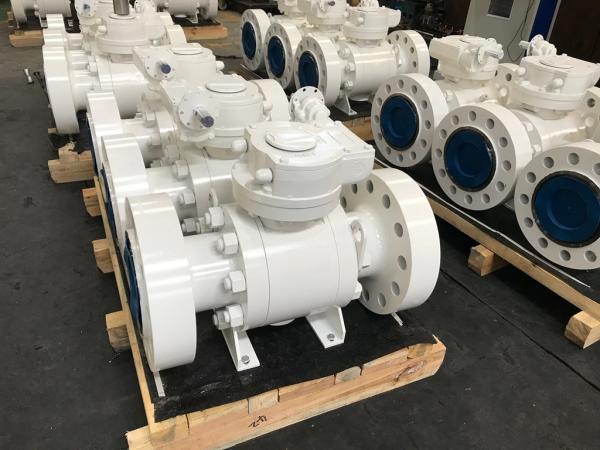 Buy cheap Forged Steel Trunnion Ball Valve Widely Used Range Design Easy Maintenance from wholesalers