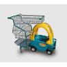 Buy cheap Children Metal Kids Shopping Carts Supermarket Plastic Push Trolley With Toy Car from wholesalers