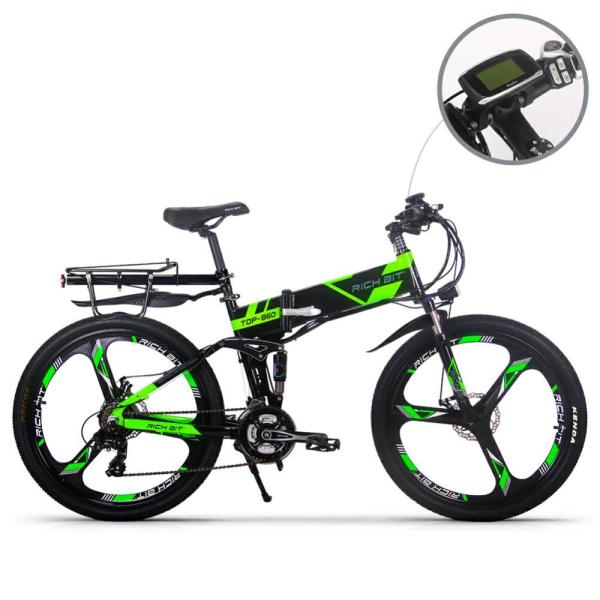 Buy cheap EU STOCK Rich Bit Top 860 Electric Bike Full Suspension Mountain Ebike 26 Inch 36v 250w 12ah from wholesalers
