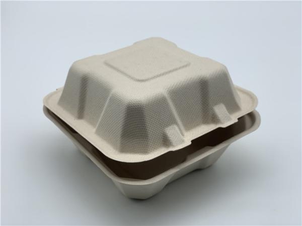 Buy cheap Bagasse Hamburger 6 Inch 20g Biodegradable Takeout Containers from wholesalers