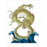 Buy cheap Indoor Decor Custom Fiberglass Statues Lucky Chinese Dragon Sculptures from wholesalers