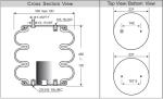 Air Lift Bellows Convoluted Air Spring Contitech FT330-29 546 Firestone