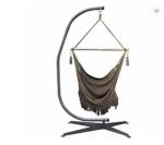300LBS Hotel Canvas Cotton Hammock Outdoor Garden Swing Rope Round Chair for