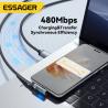 Buy cheap ESSAGER ES-X47 Series USB A To C Cable 1m Short 2m Long 100W from wholesalers