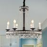 Buy cheap E14/E12 Black iron candle chandelier with K9 crystal (WH-CI-78) from wholesalers