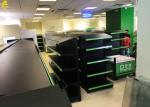 Matt Black Colour Convenience Store Gondola Shelving 1.2M x 0.4M x 1.8M