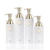 Buy cheap White Round Empty Airless Lotion Container Small Eco Friendly 300ml Mini Lotion Luxury Shampoo Bottle from wholesalers