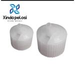 PP Plastic Spout Caps White Turret Spout Dispensing Caps 24mm 28mm