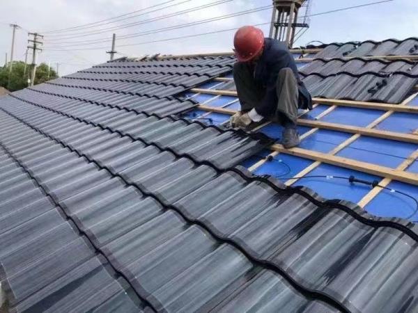 Buy cheap Hantile Curved Solar Roof Tiles 50W-120W High Power with Optimum Operation Voltage 5.98V and Package Gross Weight 5.500kg from wholesalers