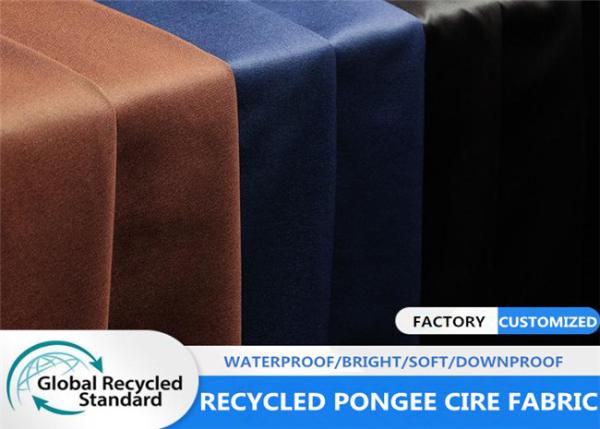 Buy cheap 60GSM 100% Recycled Pet 300T Pongee Polyester Fabric from wholesalers