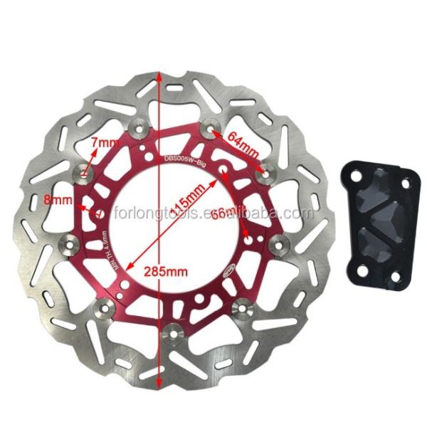 Buy cheap Durable OD 285mm ID 115mm YP MAJESTY 250 Rear Drum Model Rear Brake Disc Rotor for Yamaha Titanium Motorcycle Racing from wholesalers