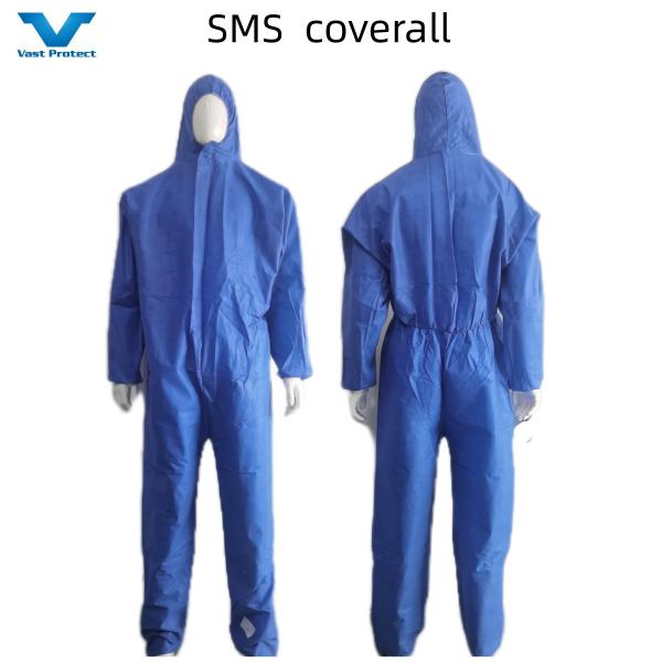 Buy cheap Protective Clothing CE Type5 6 PPE Kit Suit SMS Nonwoven Coverall Without Footscover from wholesalers