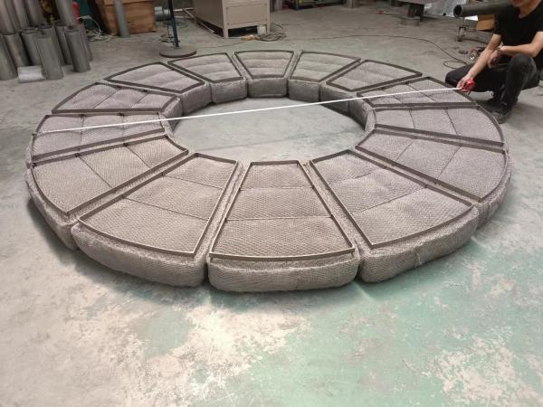Buy cheap Segmented Corrosion Resistant Mesh Pad Demister For Absorption Tower from wholesalers