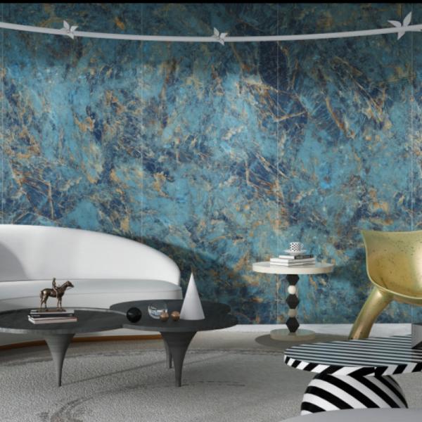 Buy cheap Scratch Resistant Blue Polished Porcelain Tiles for Indoor from wholesalers