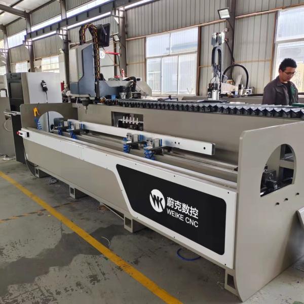 Aluminum Automatic CNC Drilling Milling Cutting Tapping Machine For Industry