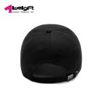 Solid color Mens Black Baseball Cap 6 Panel with lint free