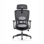 High Black Mesh Fabric Office Chair with Lumbar Support and BIFMA Standard