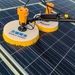Semi-automatic End Backpack Battery Supply for Solar Panel Cleaning 7.5 Meters