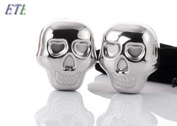 Buy cheap Creative Whiskey Metal Ice Cubes For Scotch , 304 Stainless Steel Skull Head Ice Cubes from wholesalers