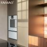 Buy cheap Modern Wood Grain 304 Stainless Steel Waterproof Villa Kitchen Cabinet from wholesalers