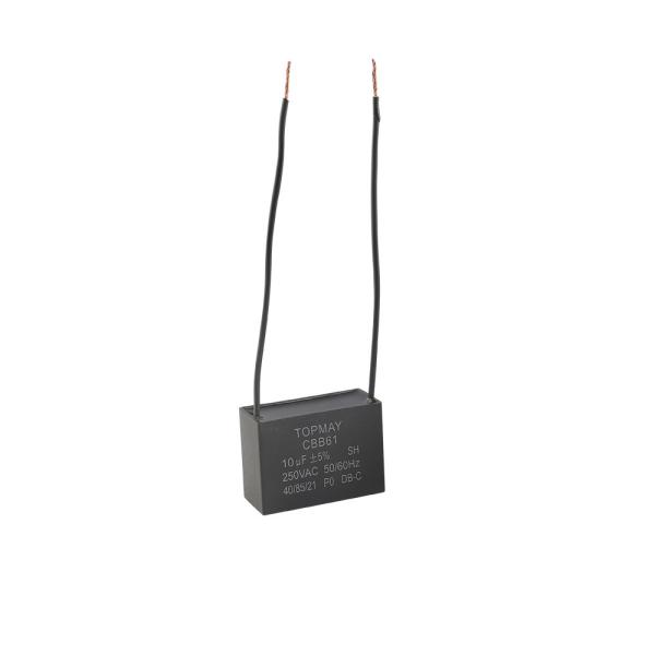 Buy cheap CBB61 AC 10uF Motor Capacitor 250VAC Wire Leads Terminal For Electric Pump from wholesalers