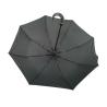 Buy cheap Men Black Auto Open Close Umbrella Crook Leather Wrapped Handle No Print from wholesalers