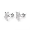 Buy cheap 1.93g Howl's Moving Castle Earrings Mirror-Polished Shuriken Shape from wholesalers