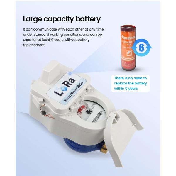 15mm Domestic Smart Digital Lora Remote Water Meter 3g Batch Control Water Meter
