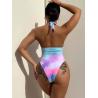 Buy cheap V Neck Ladies One Piece Swimsuit Tie Dyed Sexy Swim Wear One Piece Women Bikini from wholesalers