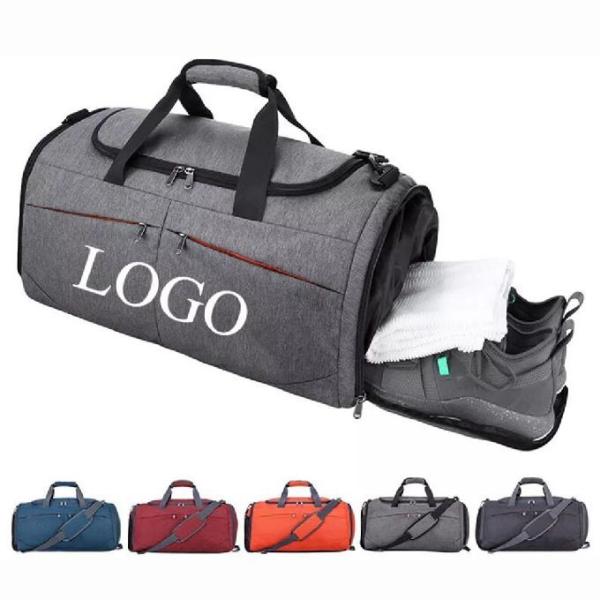 Custom Logo 45l Waterproof Duffel Bag Gym Bag Sport Fitness With Shoe Compartmen