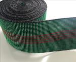 50mm Green Color Trampoline Webbing Strong Elastic Home Textile 50g/M