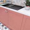 Buy cheap High End Knock Down Design Pink Kitchen Cabinets Discontinued Typed Base Cabinets from wholesalers