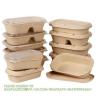 Buy cheap Bagasse Paper Container Biodegradable Paper Plate Disposable Pulp 11" X 8 Inch Bagasse 4-Compartment Tray from wholesalers